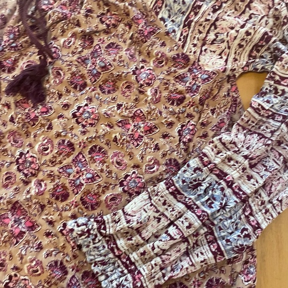 Billabong Floral Boho Peasant Top - Picture 13 of 15